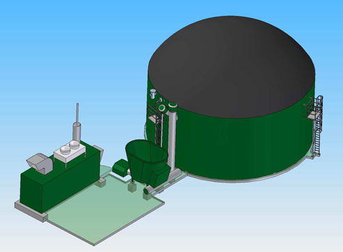 2-stufige biogasanlage